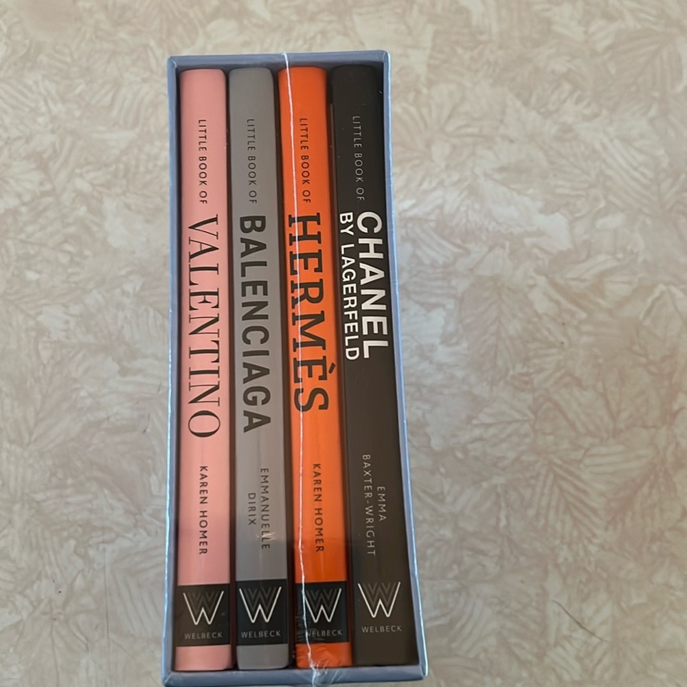 Set of  new 4 small books of fashion icons!!
